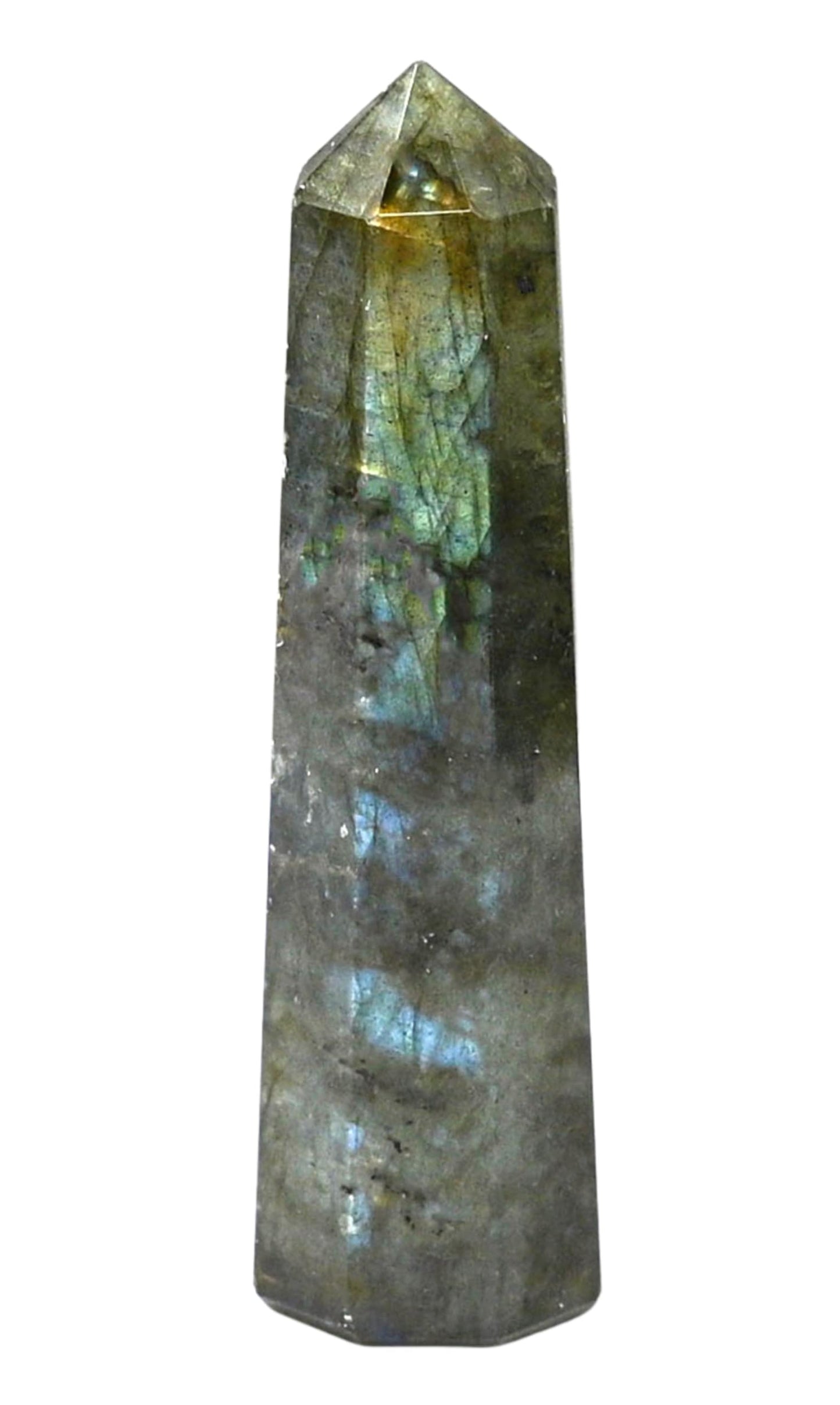 Amazing Gemstone Labradorite Crystal Towers - Natural Healing Crystal Point Obelisk for Reiki Healing and Crystal Grid (2" to 3" INCH)