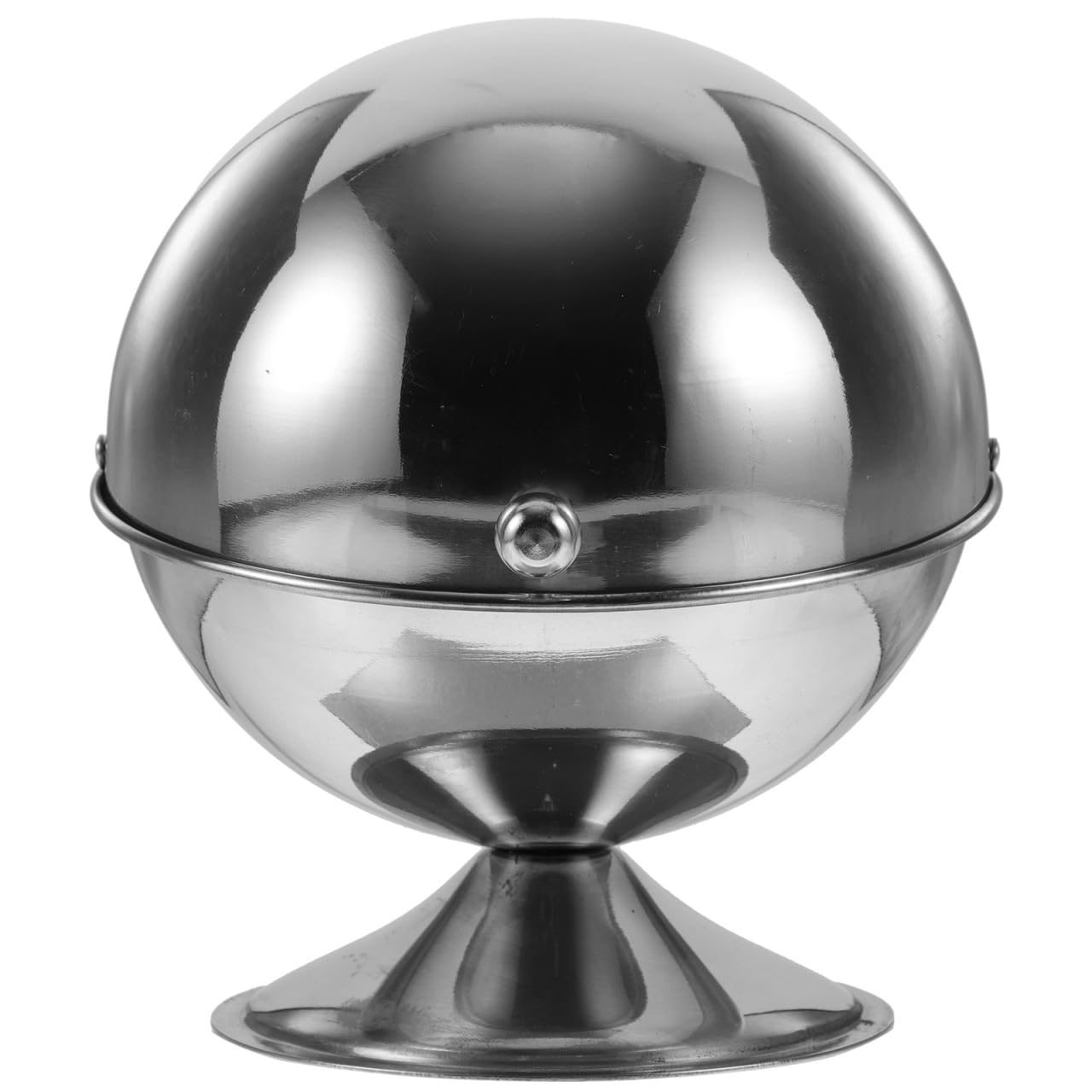 Yardwe Stainless Steel Sugar Bowl with Roll Top Lid Household Condiment Jar for Sugar Storage and Kitchen Salt Canister 6.69X5.11X5.11 Inches