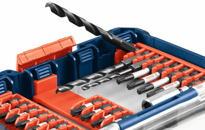 BOSCH 44 Piece Impact Tough Screwdriving Custom Case System Set SDMS44