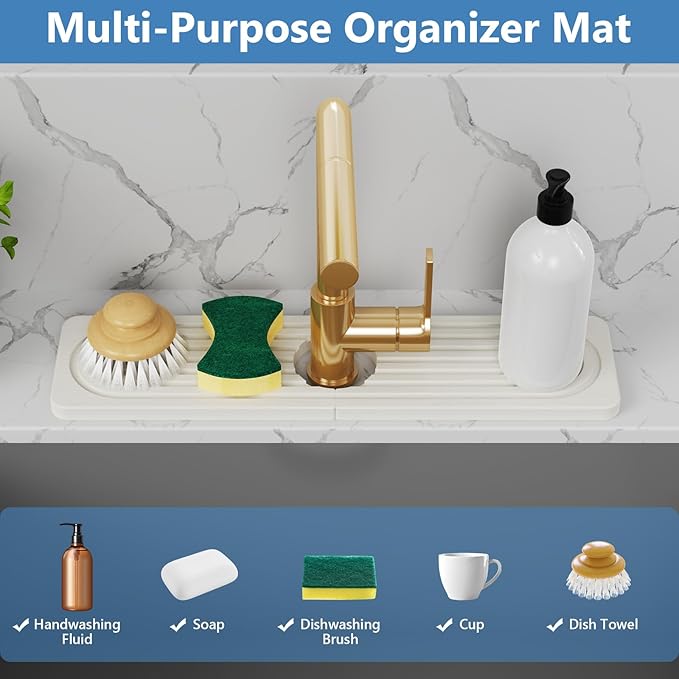 Stone Quick Dry Faucet Mat for Kitchen Sink Stone Faucet Mat for Kitchen Sink