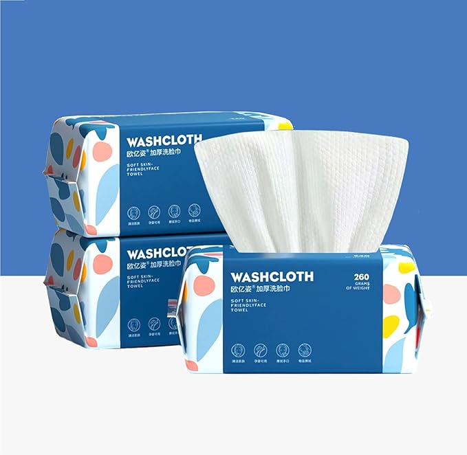 300 Count Disposable Face Towel, Thickening Ultra Soft Washcloths, Facial