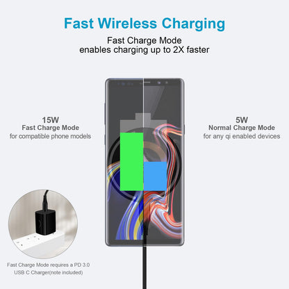 15W Samsung S26 Ultra Fast Wireless Charger MagSafe Charger for Samsung Galaxy S26 S25 Ultra S24 FE S24 S23 Ultra Pixel 10a 10 9a 9 8 Pro, Magnetic Wireless Charging Pad for iPhone 17 16 15 14 Pro Max