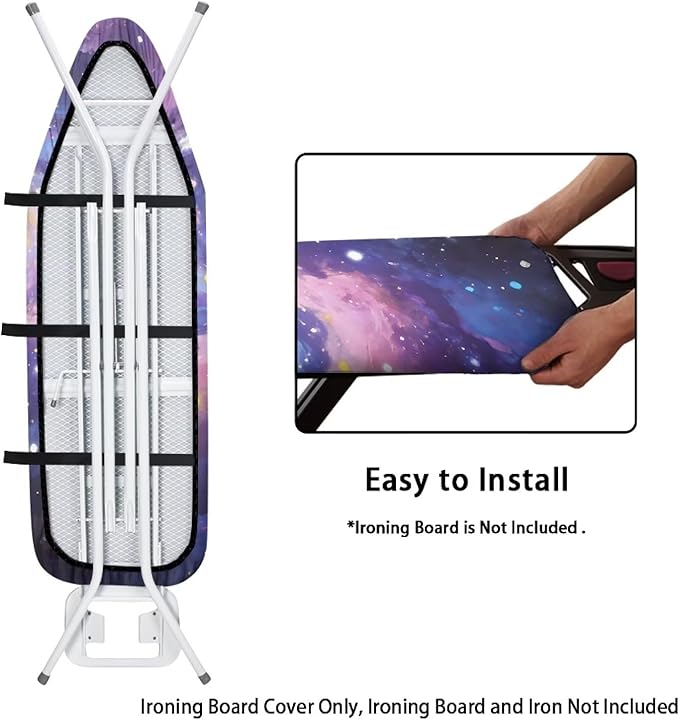 Iron Board Cover Galaxy Heavy Duty Lightweight Ironing Accessories Non-Slip