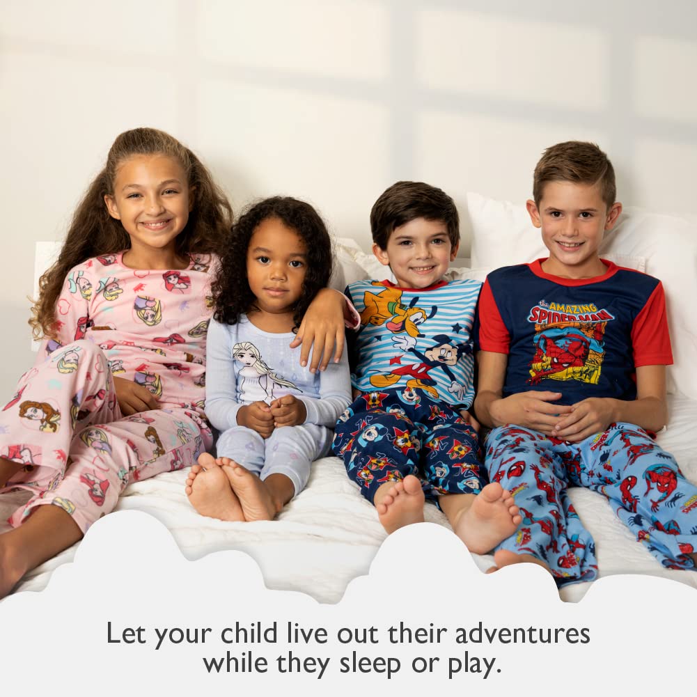 Disney Unisex Child Mickey Mouse | Minnie 2-piece Snug-fit Cotton Pajama Set, Beware Jack, 8 US