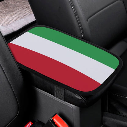 Flag of Italy Car Handrail Box Cushion-Car Seat Accessories Armrest Cushion Cover Fits Most Cars One Size