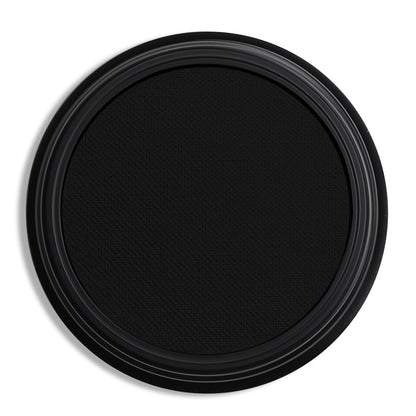 FIVEFULU Single Black Eyeshadow, Pressed Powder Matte Eye-Shadow Palette Make-up, Blendable Long Lasting High Pigment Black Eye Makeup Halloween Paint & Face Body Paint