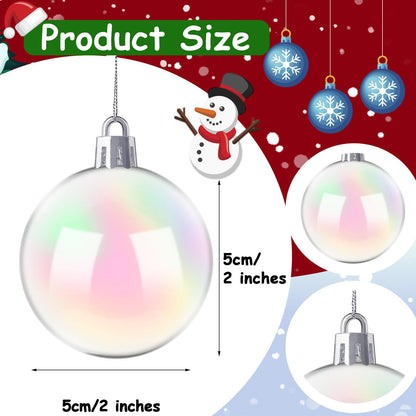 50 PCS Halloween Plastic Iridescent Ball Decoration,Clear Bubble Ball for DIY Bubbling Cauldron,Witch Cauldron Decoration,Cauldron DIY Witch Magic Pot,2 Inch