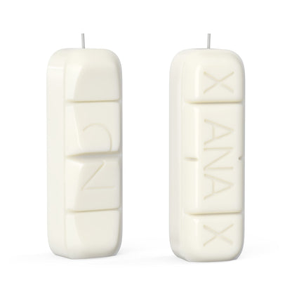Xanax Candle with Gift Box - XANDLE - Cool Candles - White Elephant Gifts - Funny Candles - Novelty Candles - Funny Nurse Gifts - Eccentric Decor - Weird Decor - Gag Gift Candle