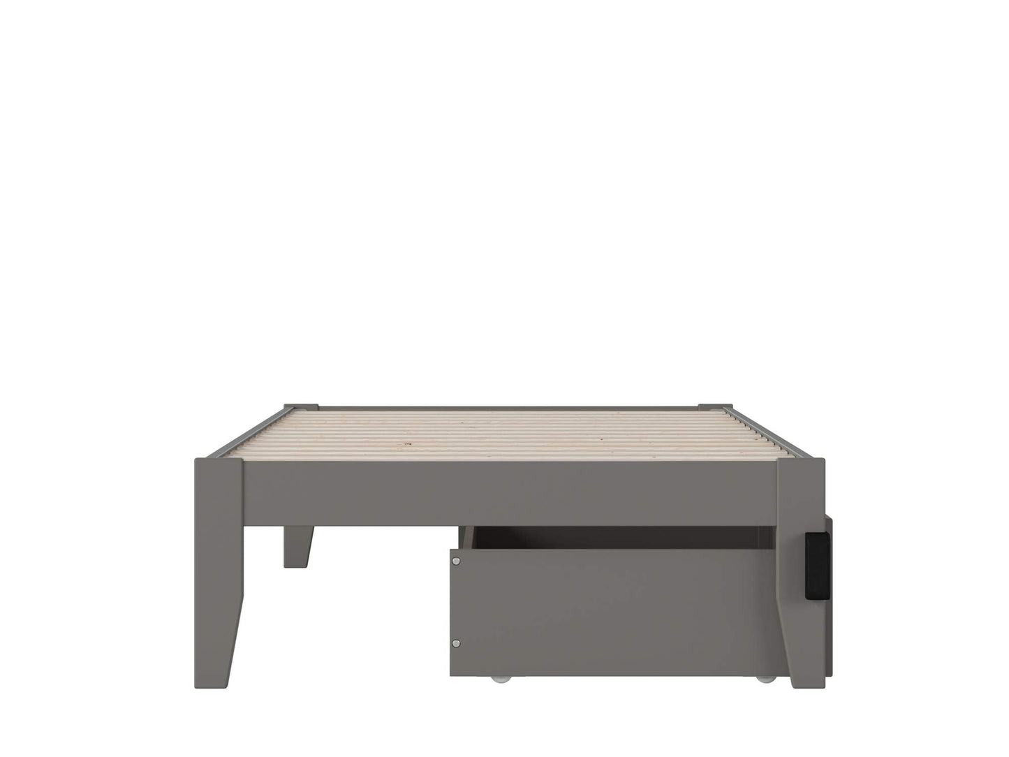 AFI, Colorado Twin XL Platform Bed with 2 Storage Drawers, Grey