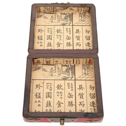 OSALADI Chinese Jewelry Box Handmade Vintage Jewelry Organizer Wooden Box Antique Trinket Case Dragon Bangle Container Bracelet Holder for Women Treasure Earring