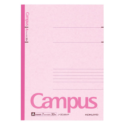 KOKUYO [SET of 5] Campus Notepad Memo Book 30 Pages A-rules 7mm Semi-B5 with 5 Colors from Japan