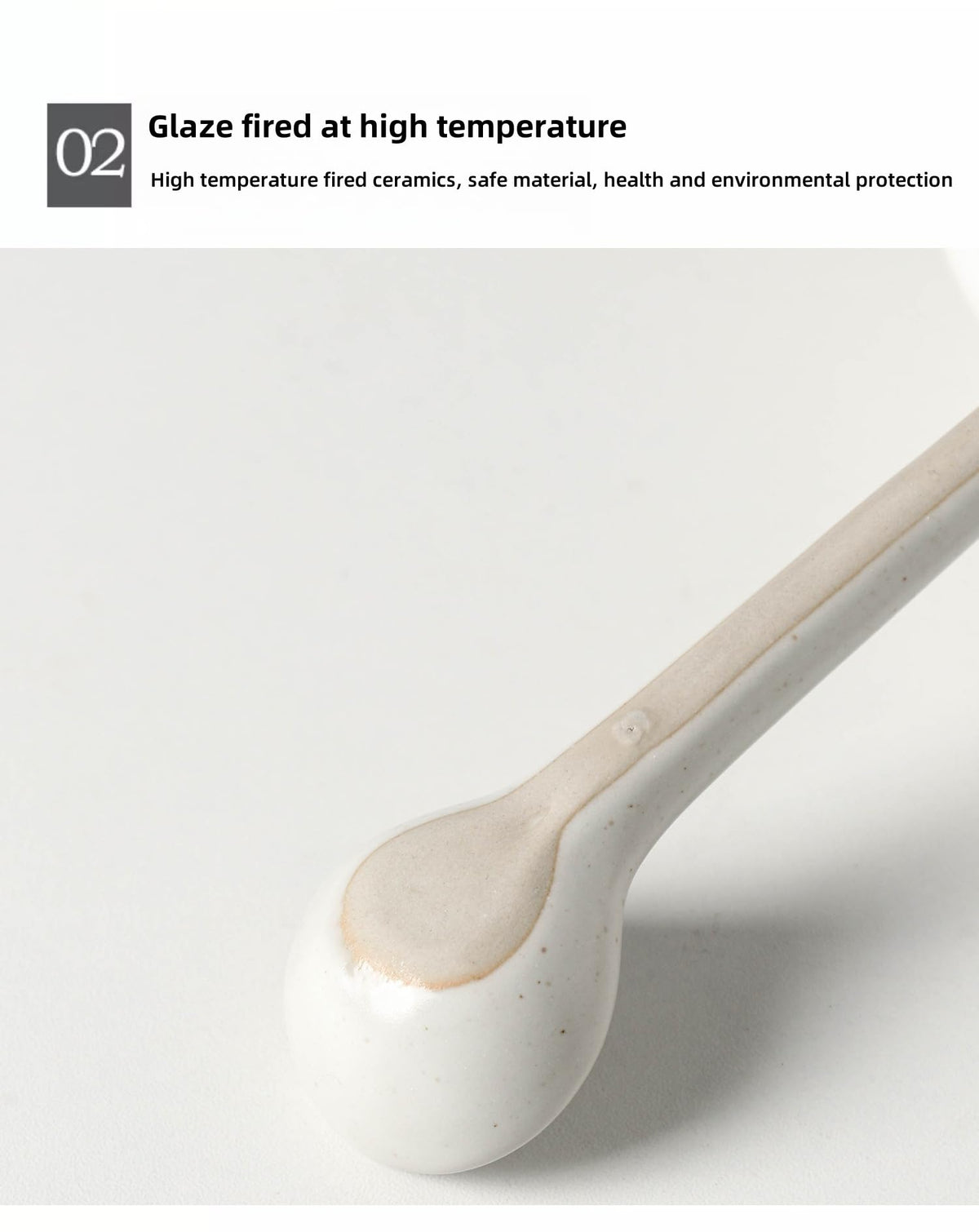 4-Pack - Ceramic blue and white Afternoon Tea, Coffee Whisk, Handmade Spoon,Pointed-head/Round-head handle coffee spoon, tea scoop for loose tea, Size 4.9 * 1.3 in（12.5 * 3.5 cm）