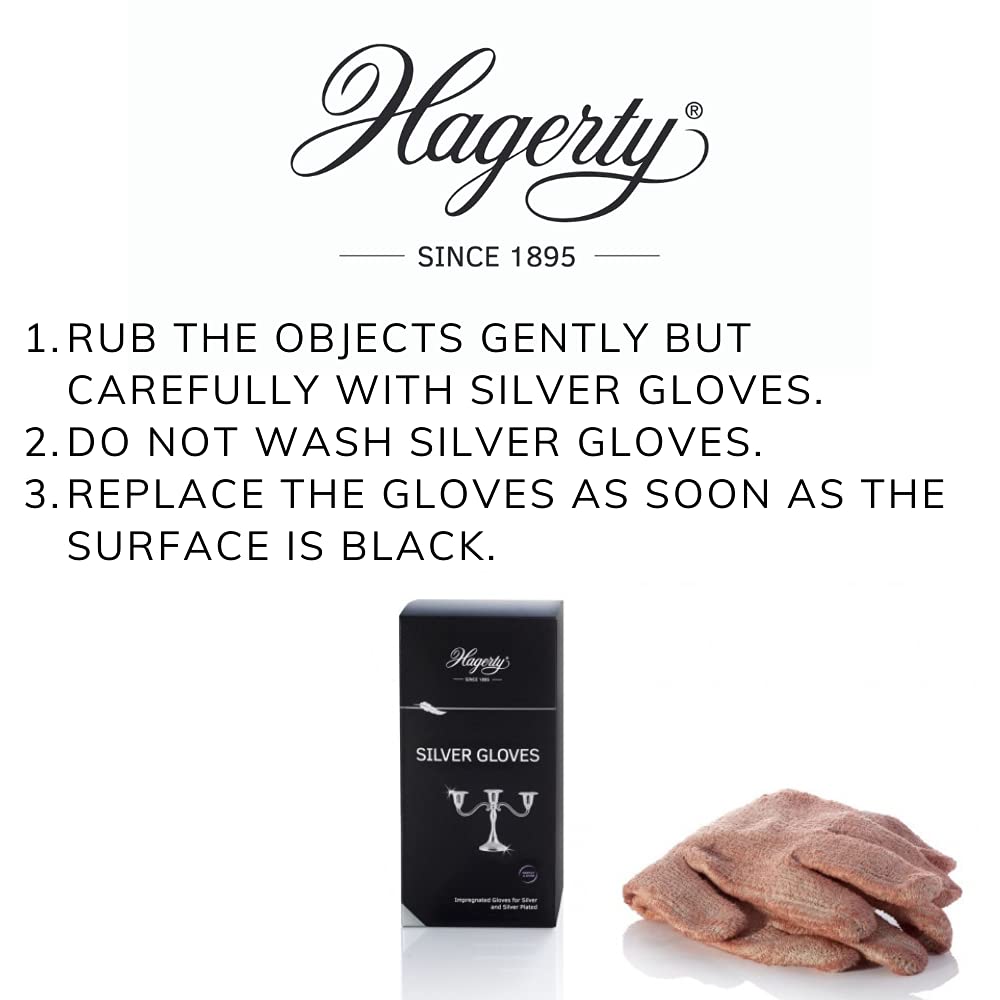 Hagerty Silver Gloves - Black, A102211