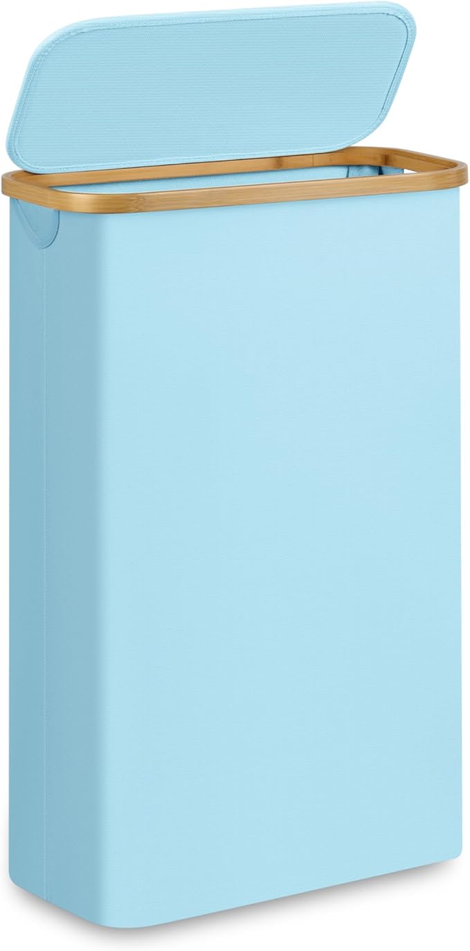 Slim Laundry Basket, 60L Laundry Hamper