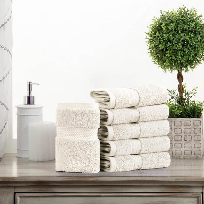 Superior Solid Egyptian Cotton Face Towel Set
