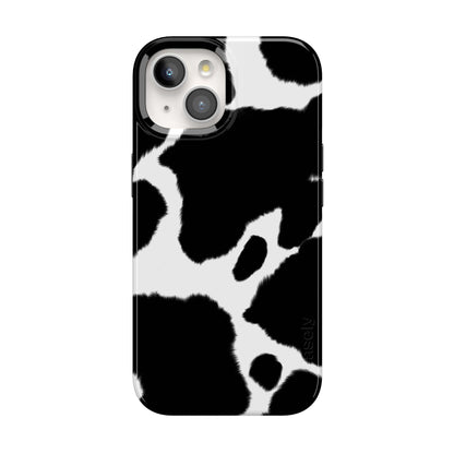Casely iPhone 15 Plus Case | Fit Check | Neutral Checkerboard Checkered Classic Case | Compatible with MagSafe