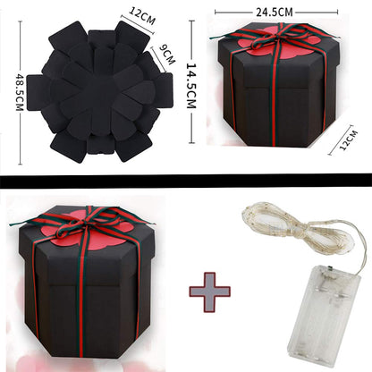 ECTY Creative Explosion Box -Scrapbook DIY Photo Album Box for Birthday Anniversary Valentine Day Wedding(Upgrade Version).