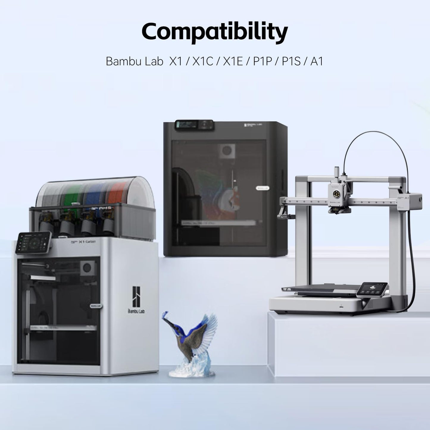 A1 PEI Build Plate 257 * 257mm, Double Sided Smooth+Textured Heated Bed,Flexible Removable Spring Bed Plate for Bambu Lab A1/X1/X1C/X1E/P1P/P1S 3D Printer-Flexible Magnet NOT Included