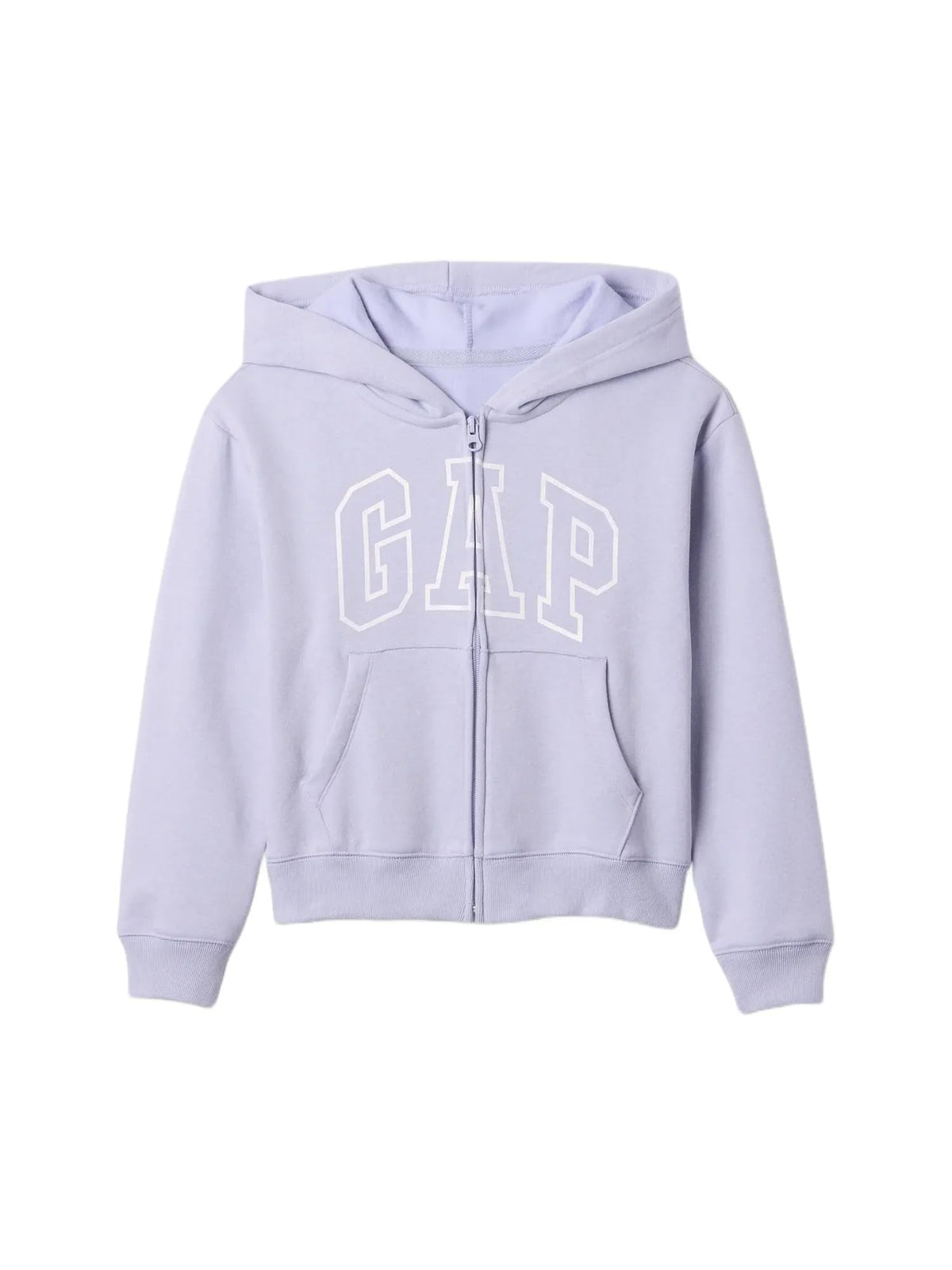 GAP Girls Logo Hoodie Hooded Full Zip Sweatshirt Cosmic Sky Purple 15-3 S