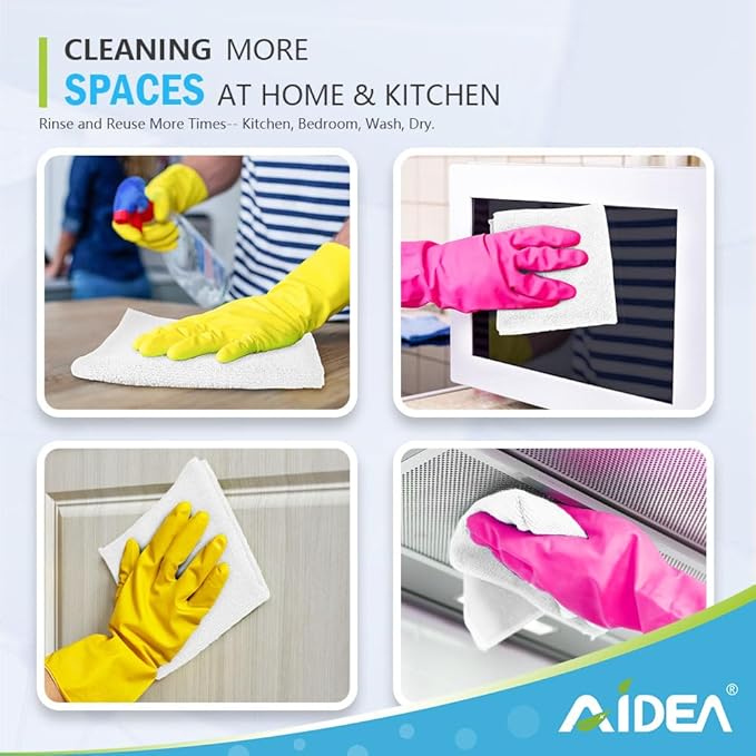 AIDEA Microfiber Cleaning Cloth-50PK, Soft Microfiber Towels