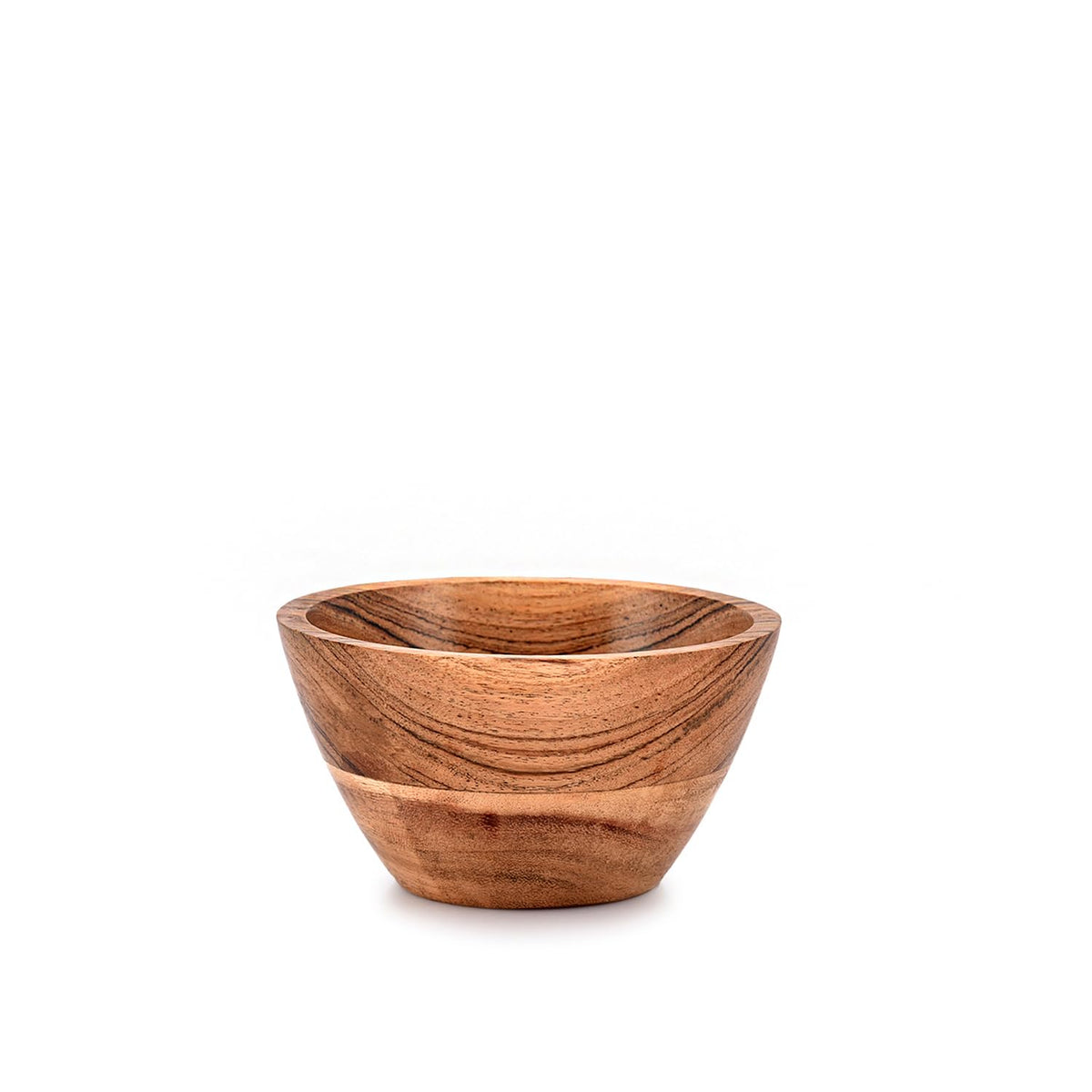 NIRMAN Acacia Wood Bowl Sets of 4 for Kitchen Meal Party and Nuts, Candy, Appetizer, Snacks, Olive (4.5" x 4.5" x 2.5")