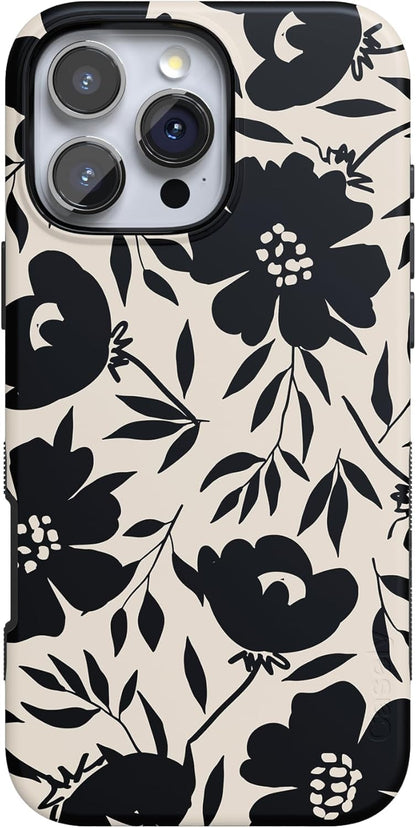 Casely iPhone 16 Pro Case | Fit Check | Neutral Checkerboard | Compatible with MagSafe | Bold Protective Design
