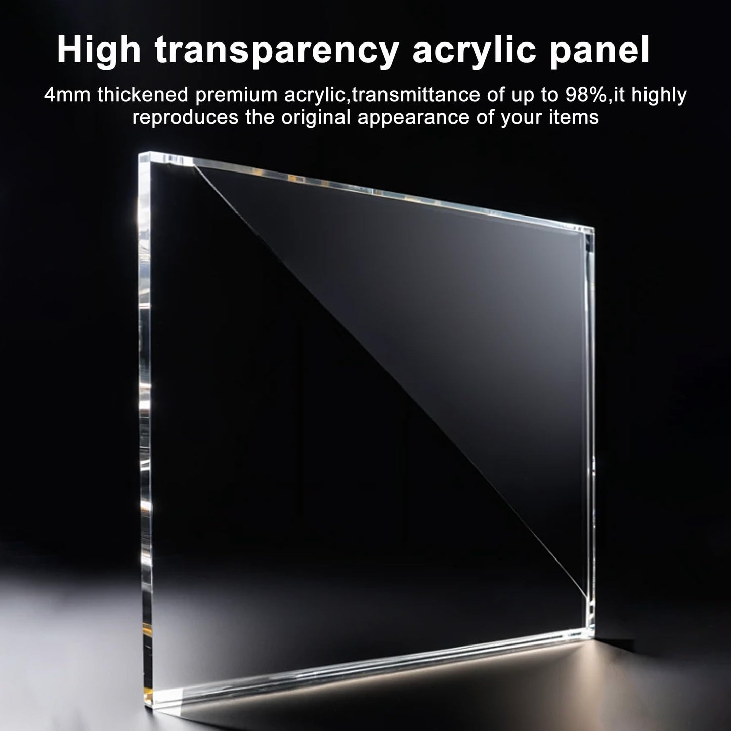 5 Shelf Acrylic Display Case with Lock,Clear Acrylic Box,Retail Display Case for Collectibles,Used to Store Collectibles, Jewelry, valuables, etc.-Safe and Orderly. (Transparent, Layer 5)