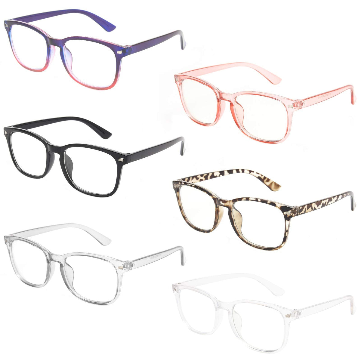 MIGSIR Blue Light Blocking Glasses for Computer Gaming, Fashion Fake Anti Eye Strain Eyeglasses for Women Men