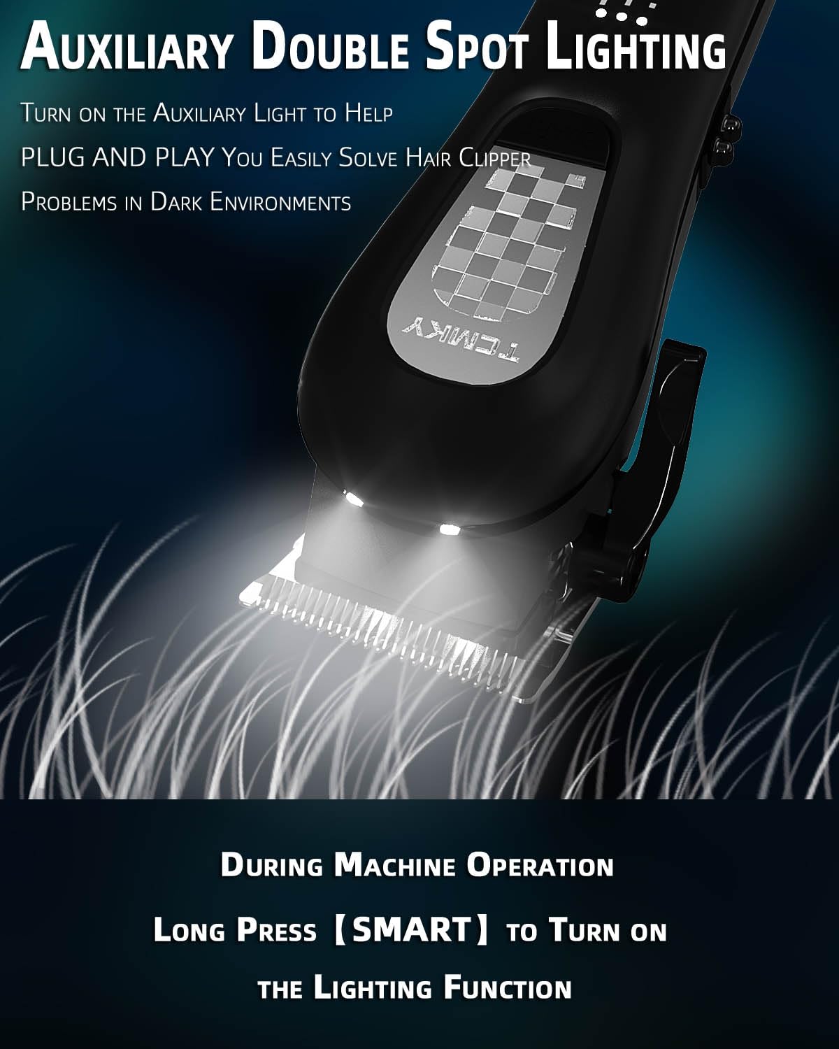 Hair Clippers for Men Professional Clippers for Men Cordless&Corded Barber Clippers for Hair Cutting & Grooming. Rechargeable Hair Trimmer Kit for Household (Red)