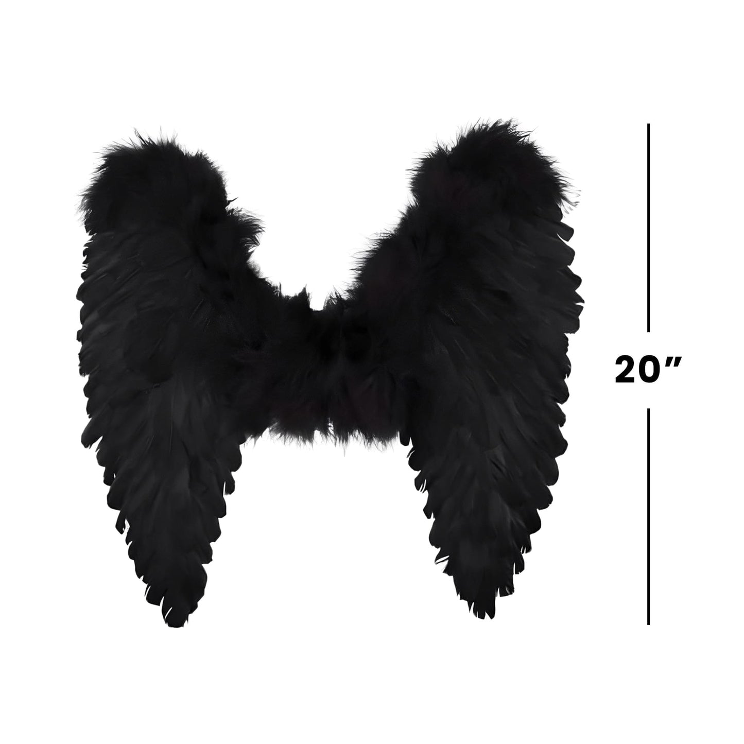 Boland Black Wing for Adults - Durable, Lightweight, Perfect for Costumes, Cosplay, Halloween & Themed Events, Adjustable Fit
