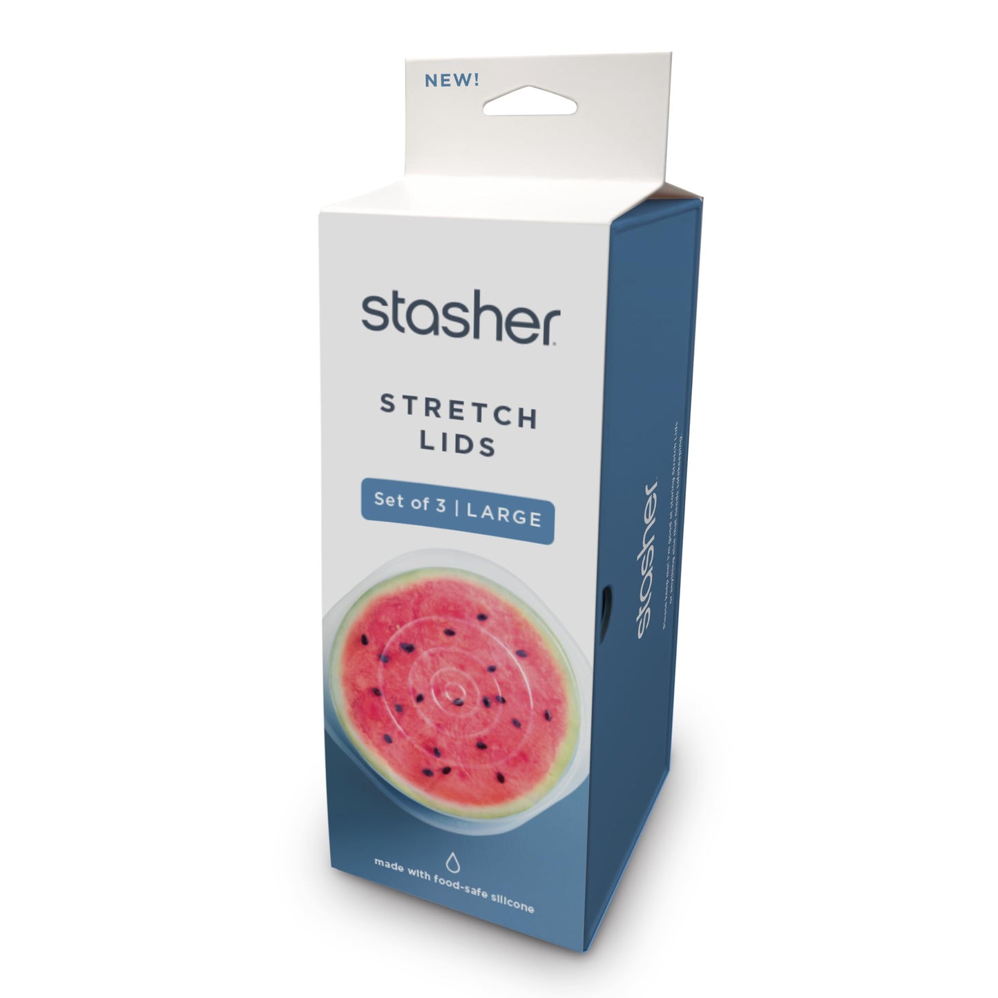 Stasher Premium Reusable Silicone Stretch Lids Variety 4-Pack, Clear, 9, 6.5, 4.5, 2.5, Airtight Seal, Food Container Covers, BPA Free, Leak-free, Dishwasher Safe, Microwave Safe, Eco-Friendly