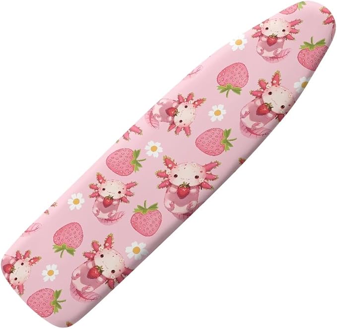 Strawberry Axolotl Ironing Board Cover and Pad Standard Ironing Board Cover