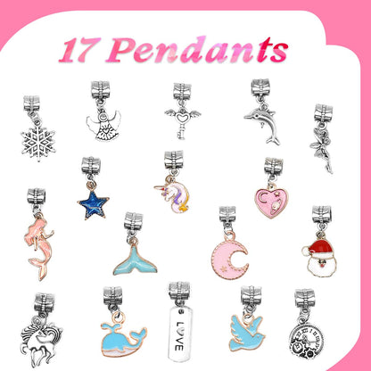 Lenski Gifts for Teenage Girls Birthday Presents, Bracelet Making Kit, Stocking Fillers Kids, Jewellery Making Kit, Unicorn Gifts for Girls Gifts for 5-13 Year Old, Arts and Crafts for Kids