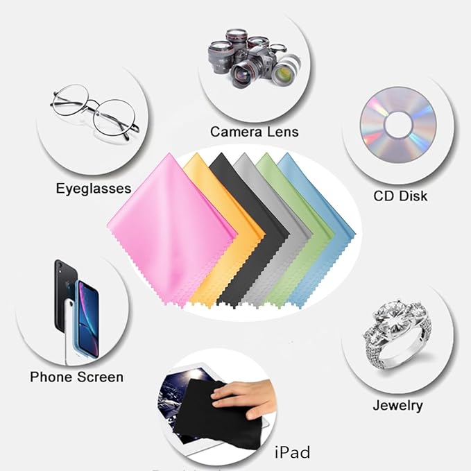 Glasses Cleaning Cloths, Premium Eyeglass Cleaner Cloth, Lens Wipes Cloth