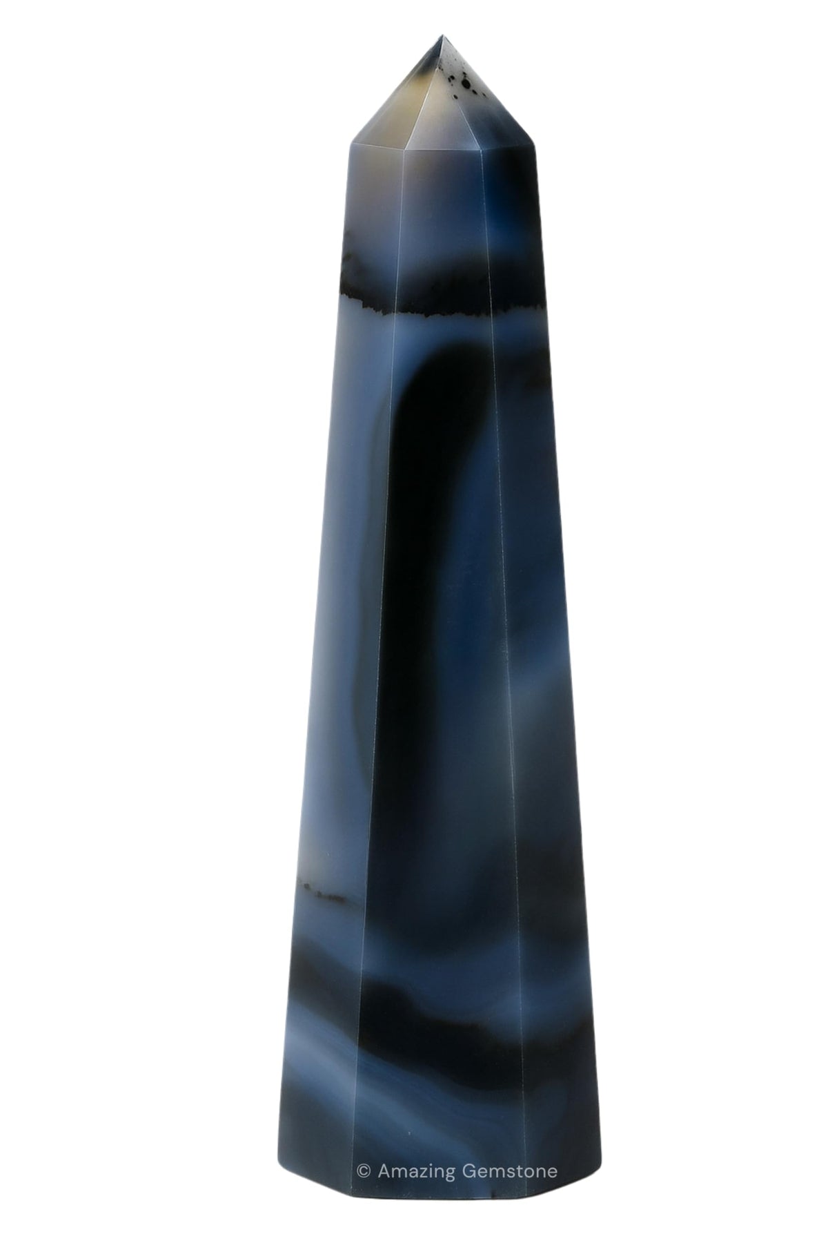 Amazing Gemstone Dendrite Agate Crystal Towers - Natural Healing Crystal Point Obelisk for Reiki Healing and Crystal Grid (2" to 3" INCH)