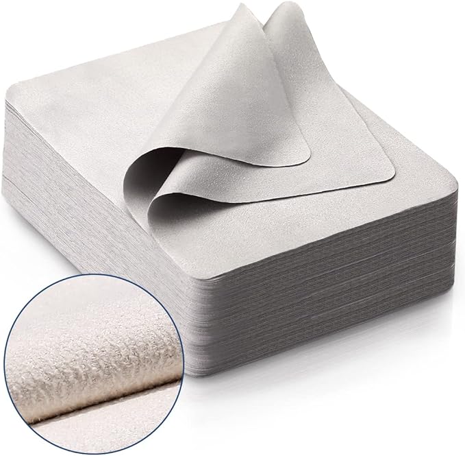 100 PCS Glasses Clean Cloth Suede, Lens Clean Cloth