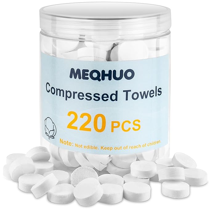 220 Pcs Compressed Towels for Face, Mini Portable Compressed Towel Tablets