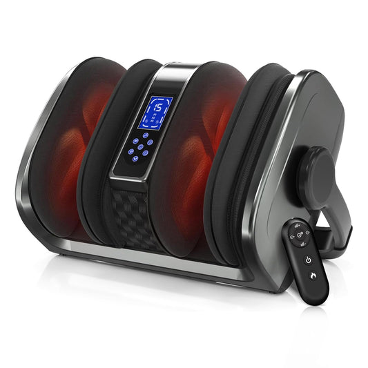 TISSCARE Foot Massager with Heat: FSA HSA Eligible Shiatsu Foot Massager for Plantar Fasciitis,Neuropathy, Circulation and Pain Relief for Foot Calf Gifts for Women and Men