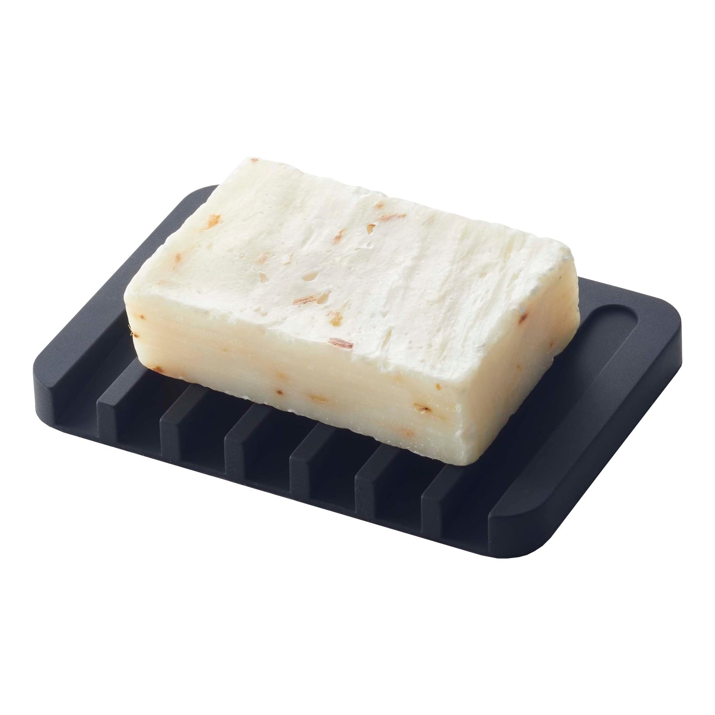YAMAZAKI Home Flow Soap Tray - Silicone Holder Dish for Sink - Silicone