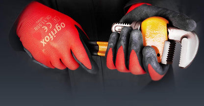 24 PAIRS NEW LATEX COATED WORK GLOVES SAFETY DURABLE GARDEN GRIP BUILDERS (XL-10)