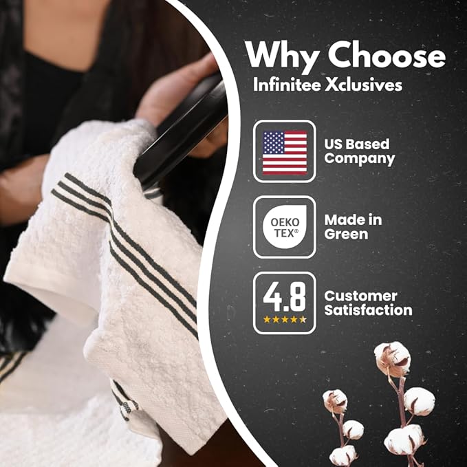 Infinitee Xclusives 100% Cotton Kitchen Towels