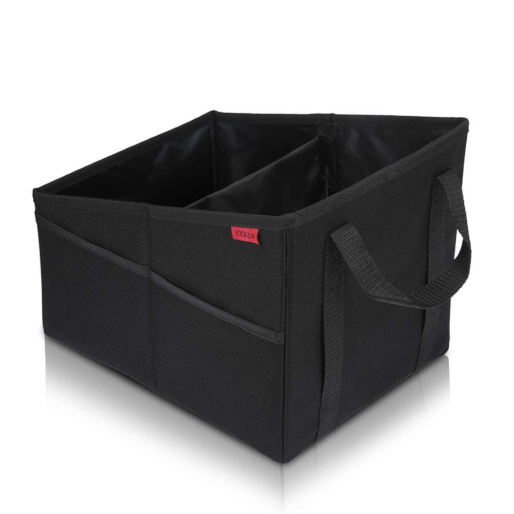 YOOFAN Car Seat Organizer for Front and Rear Seat with Cup Holder, Seat Belt Attachment and Storage Space for Toys, Books, Cookies and Other Utensils