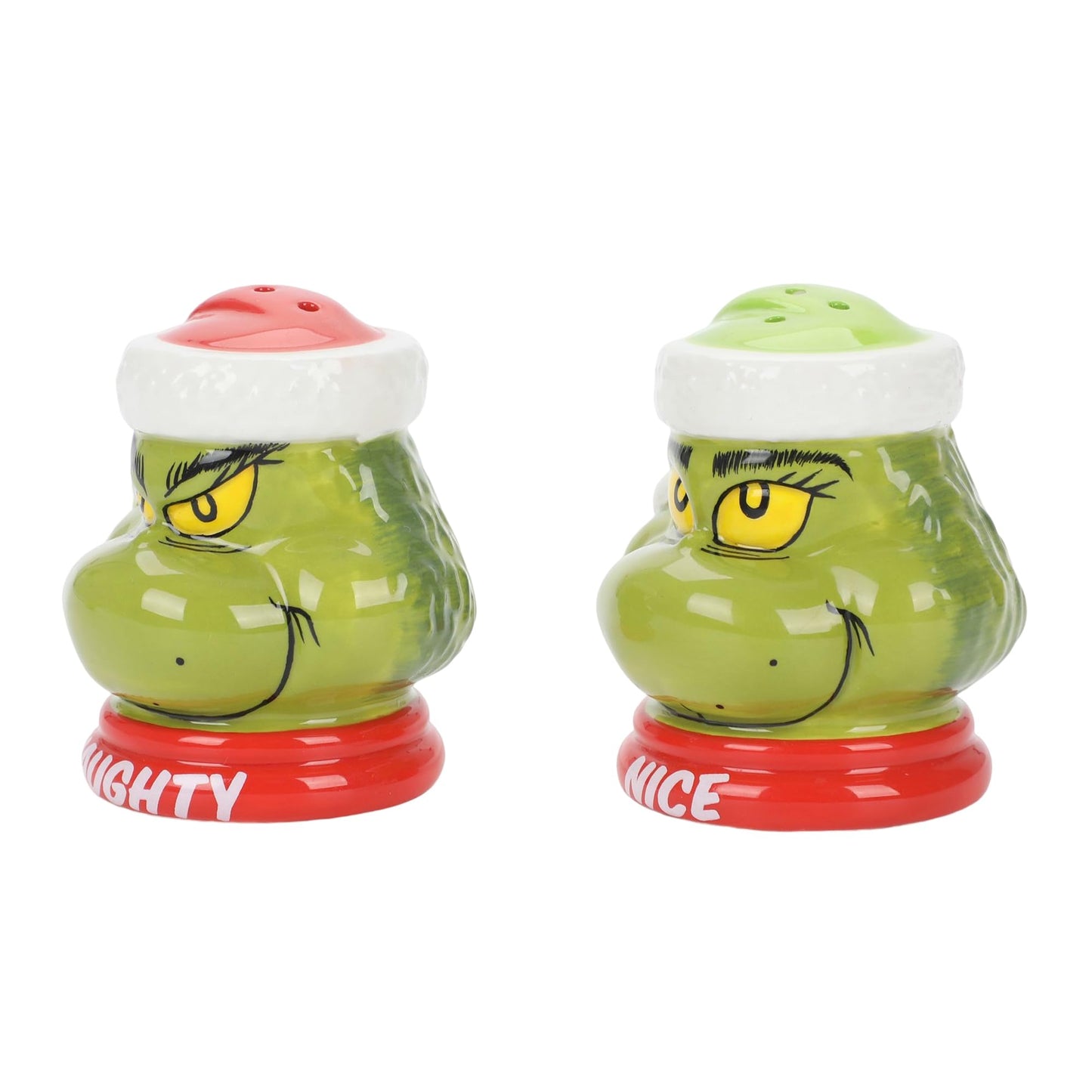 Vandor Dr. Seuss The Grinch Naughty or Nice Salt And Pepper Shaker Set,Multicolor