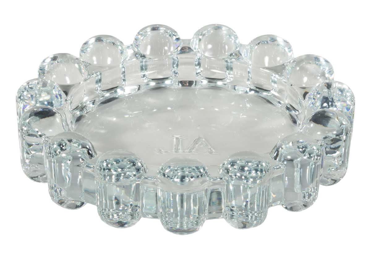 Alice Lane Original Bubble Candle Dish Large – Chic Clear Glass Candle Dish for Home Decor – Decorative Modern Candle Holder for Small Candles & Diffusers