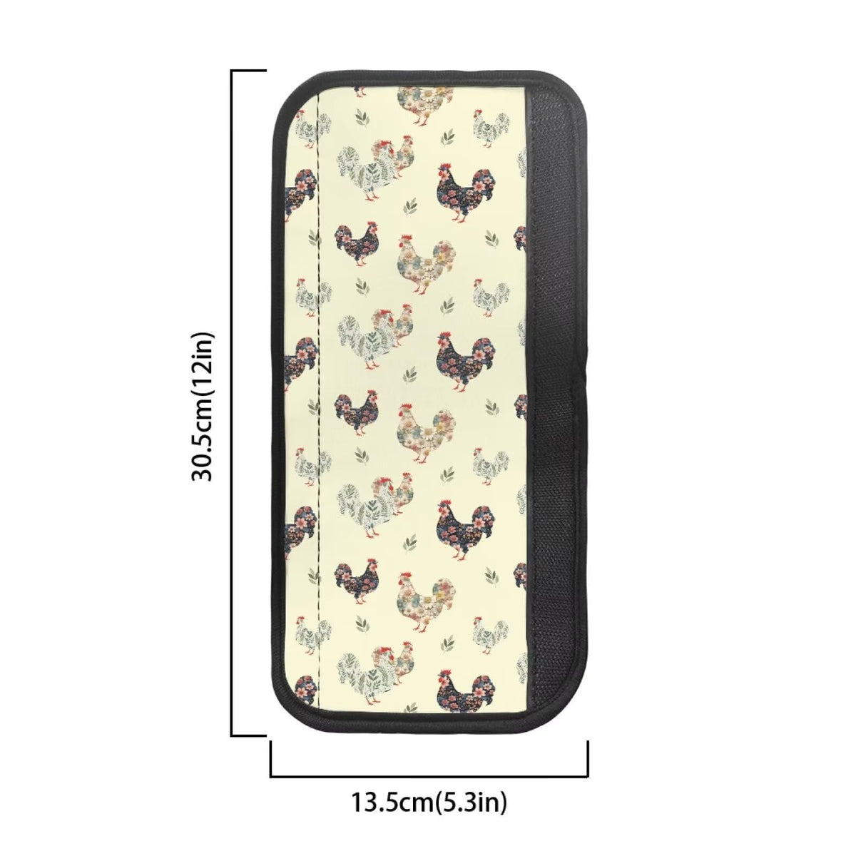 HUISEFOR Rooster Refrigerator Handle Covers Set of 4 Adjustable Fridge Microwave Dishwasher Door Cloth Protector Non-Slip Kitchen Appliance Handle Cover Gift for Friends