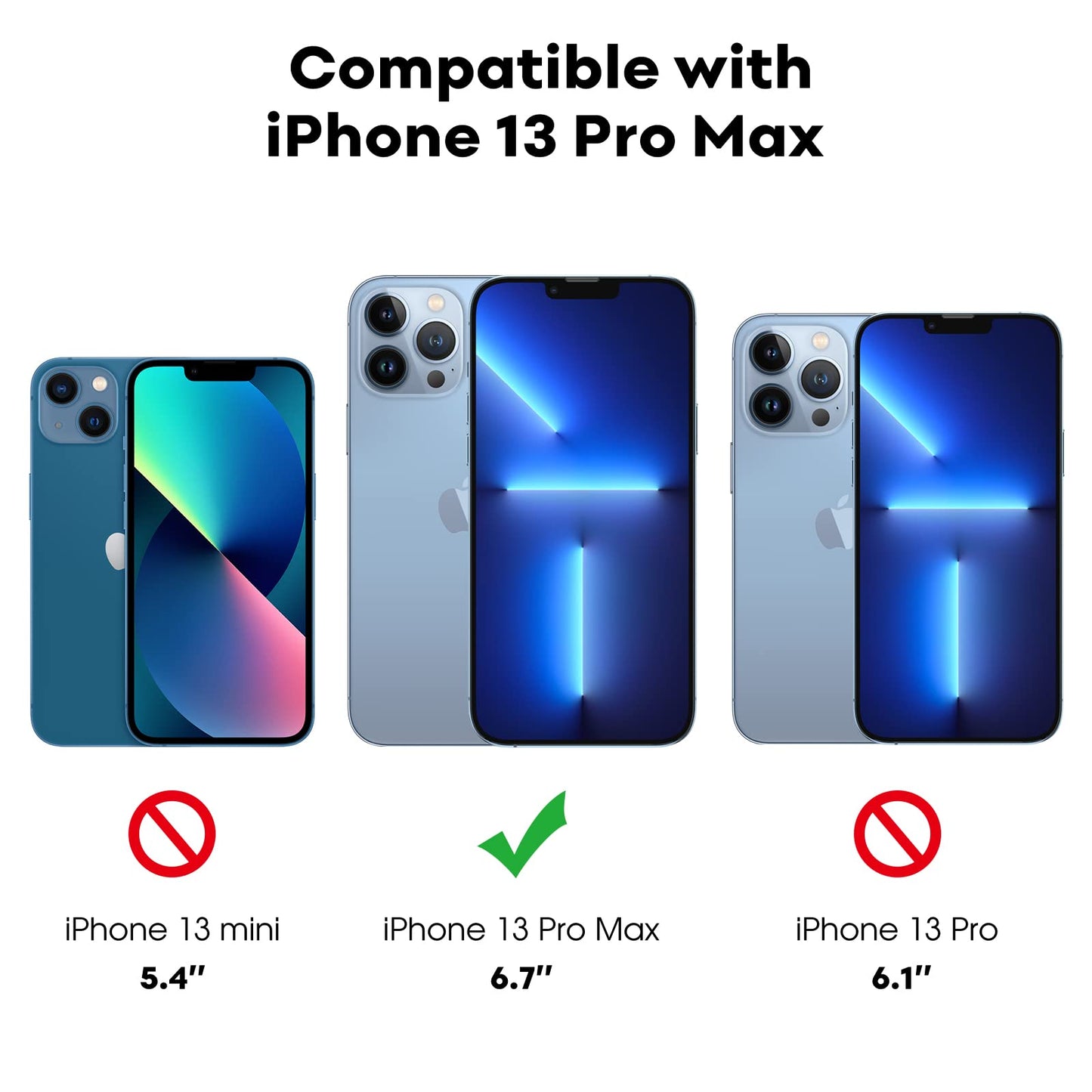 JETech Full Coverage Screen Protector for iPhone 16e 2025, iPhone 13/13 Pro 6.1-Inch, Tempered Glass Film with Easy Installation Tool, Case-Friendly, HD Clear, 3-Pack