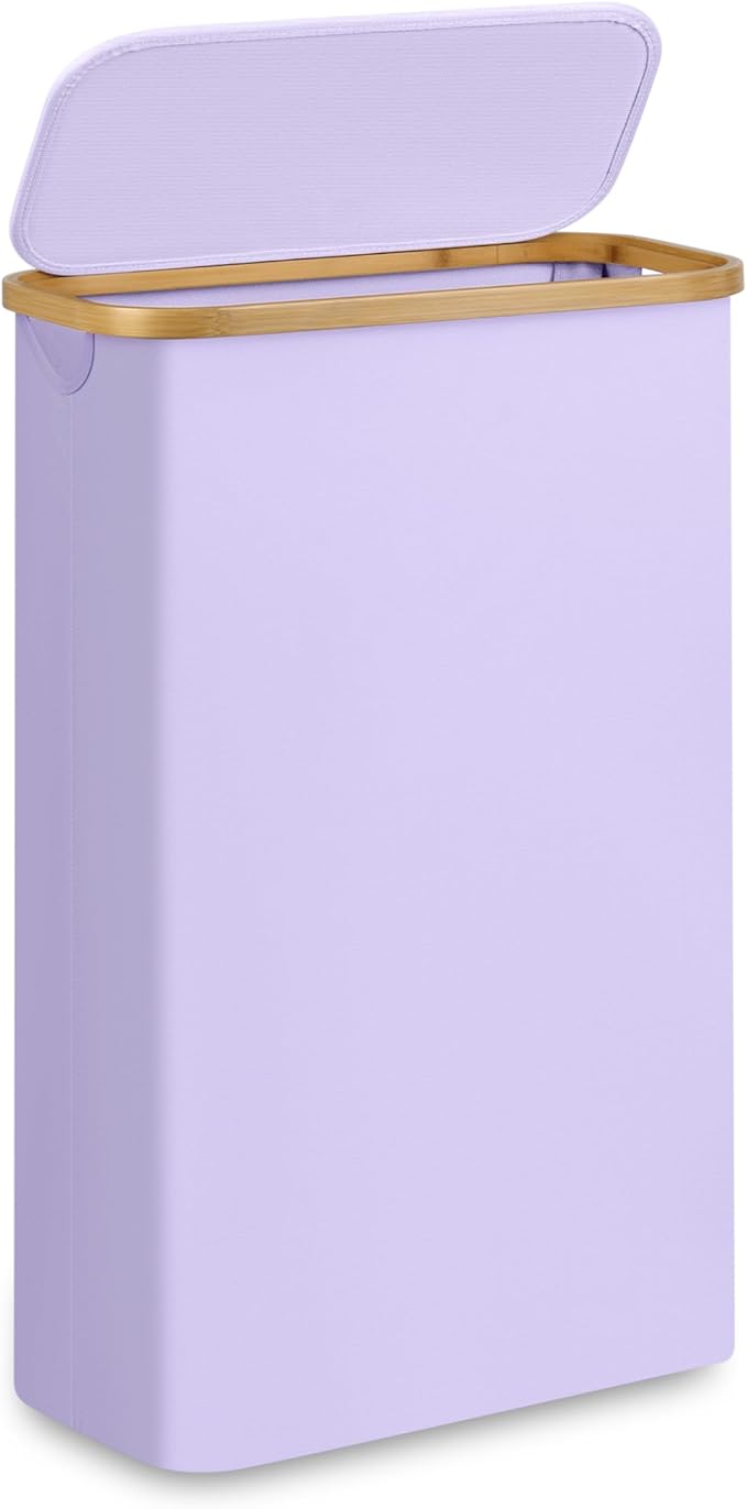 Slim Laundry Basket, 60L Laundry Hamper