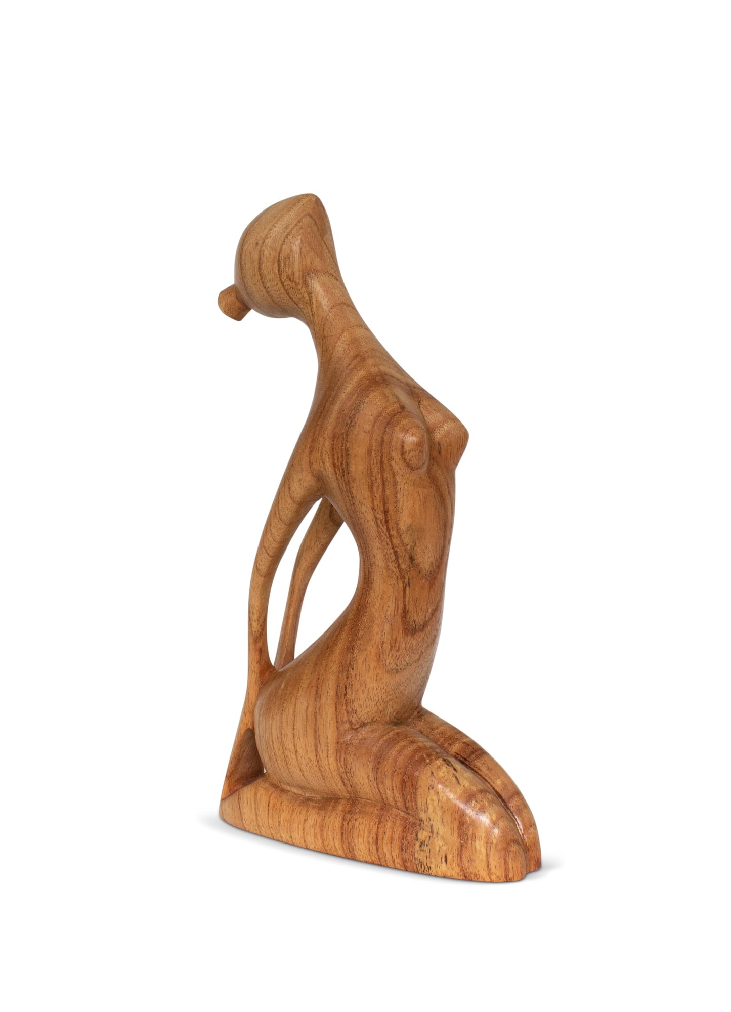 G6 Collection 10" Wooden Handmade Yoga Statue, Yoga Meditation Room Decor, Yoga Decorations for Home, Gift for Yoga Lover, Zen Gift Ideas, Figurine Office Studio Sculpture Yogi, Thunderbolt Pose