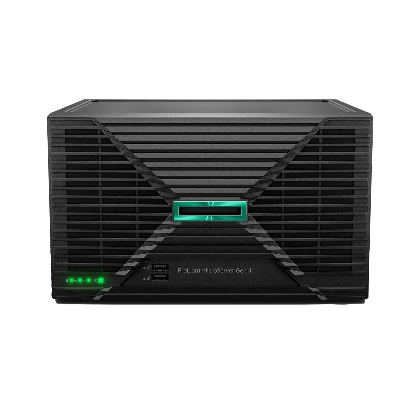 Hewlett Packard Enterprise ProLiant MicroServer Gen11 Tower Server, Intel Xeon 6325P Processor, 32GB Memory, 4TB HDD Storage, External 180W US Power Supply (HPE Smart Choice P86771-005)