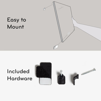 U Brands Square Magnetic Dry Erase Calendar Board, 14"x14", Frameless, includes Marker and Magnet